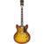 D'Angelico Excel DC XT stoptail Iced Tea Burst semi-akoestische gitaar