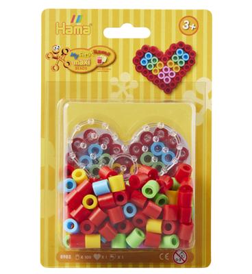 Hama maxi strijkkralenset hart, 100st.