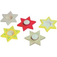 Beleduc Kleur je eigen theelichthouder ster - thumbnail