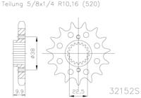 ESJOT Sprocket 520 15z racing - thumbnail
