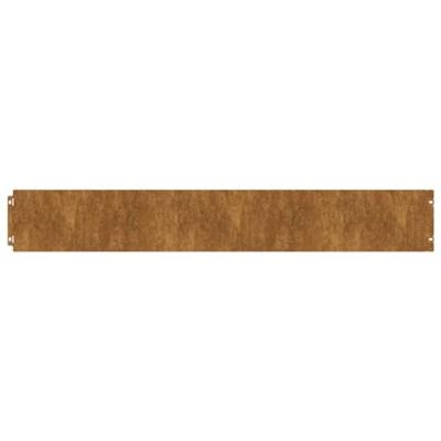 VidaXL Gazonranden 10 stuks 15x103 cm flexibel cortenstaal