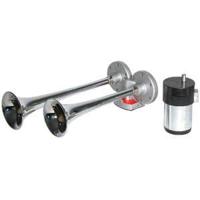 Claxon, Meertonige luchthoorn EC9GALVAN12VSETBLACK - thumbnail