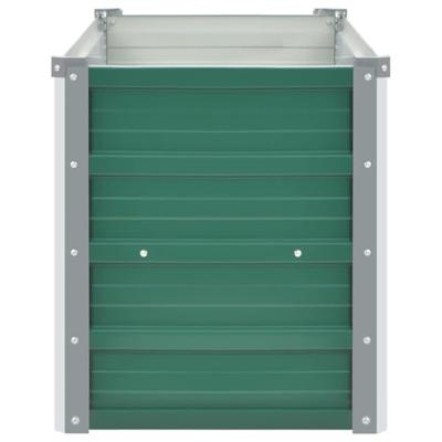 VidaXL Plantenbak verhoogd 100x40x45 cm gegalvaniseerd staal groen