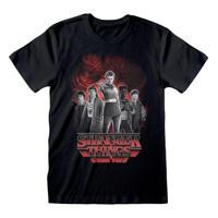 Stranger Things T-Shirt Group with Vecna behind Balck and White Size S - thumbnail