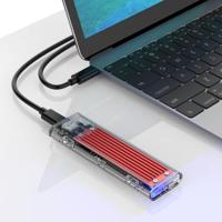 ORICO TCM2-C3 NVMe M. 2 SSD-behuizing (10Gbps) (rood) - thumbnail
