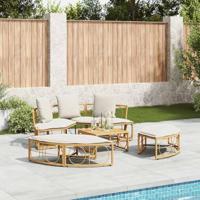Loungebed voor buiten zonder luifel poly rattan - thumbnail