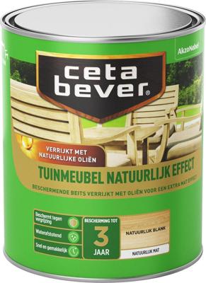 Cetabever Tuinmeubel Natuurlijk Effect Mat - Blank - 0,75 liter