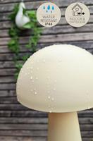 LED Tafellamp rond wit 15x15x21cm - thumbnail