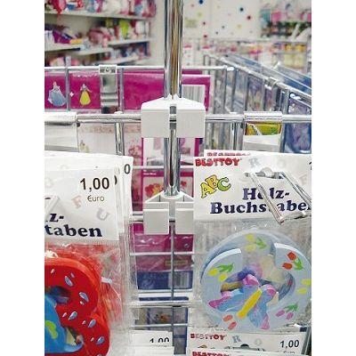 Klem voor buis aan draadmand boven-onder