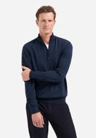 No- Excess Pullover Half Zip 2 Coloured Melange Trui 037 Navy - thumbnail