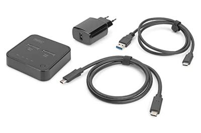 Digitus DA-71545 notebook dock & poortreplicator Bedraad USB 3.2 Gen 2 (3.1 Gen 2) Type-C Zwart - thumbnail