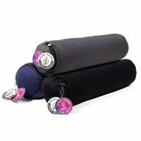 Yogi & Yogini Yoga Bolster Rond Katoen - Set van drie - 40 x 12 cm - thumbnail