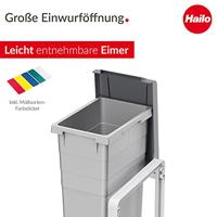 Hailo 0935-302 ProfiLine Öko XL (Expansion Unit) Afvalscheider 38L Grijs - thumbnail
