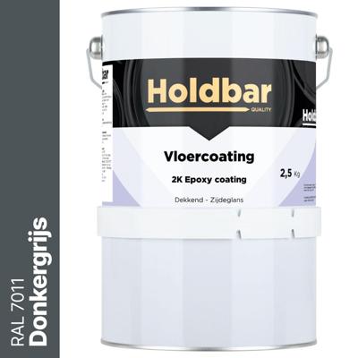 Holdbar Vloercoating Donkergrijs (RAL 7011) 2,5 kg