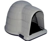 Topmast Hondenhok Iglo - kunststof met deur 80 X 68 X 53 cm - thumbnail