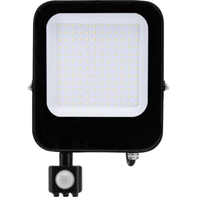 LED Bouwlamp met Sensor 100W - Koud Wit 6500K - IP65 Waterdicht