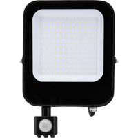 LED Bouwlamp met Sensor 100W - Koud Wit 6500K - IP65 Waterdicht - thumbnail
