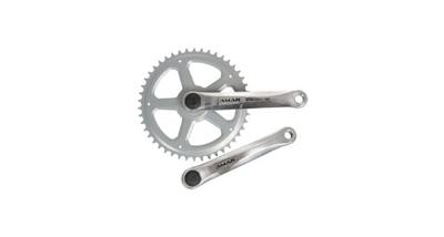 Amar crankstel crankset 4-edge 46t 1-speed 1/2x3/32 alu sil.