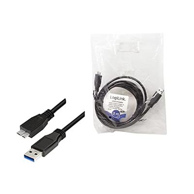 LogiLink CU0027 USB 3.0 kabel USB A - Micro USB zwart LogiLink CU0027 USB 3.0 kabel USB A - Micro USB zwart