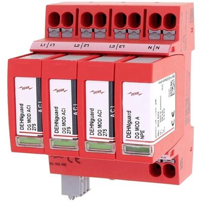 DEHN 942440 DG MP TNS ACI 275 FM Overspanningsafleider Overspanningsbeveiliging voor: Verdeelkast 20 kA 1 stuk(s) DEHN 942440 DG MP TNS ACI 275 FM Overspanningsafleider Overspanningsbeveiliging voor: Verdeelkast 20 kA 1 stuk(s)