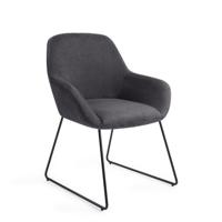 Jesper Home Eetkamerstoel 'Kushi' Slide Black, kleur Black-Out - thumbnail