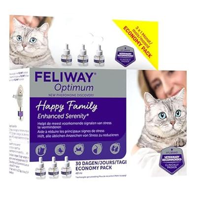 Feliway Optimum verdamper voor de kat 3 Navullingen Feliway Optimum verdamper voor de kat 3 Navullingen