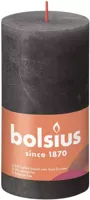 Bolsius shine rustiekkaars 130/68 stormy grey - thumbnail
