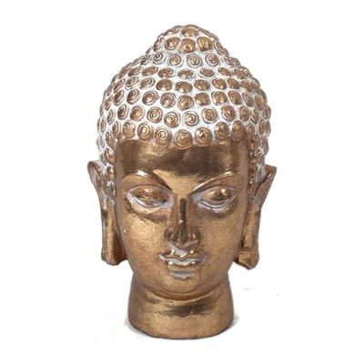 Gerimport buste Boeddha 22 x 12 cm polyresin goud Gerimport buste Boeddha 22 x 12 cm polyresin goud