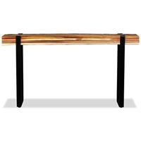 Wandtafel verstelbaar massief gerecycled hout - thumbnail