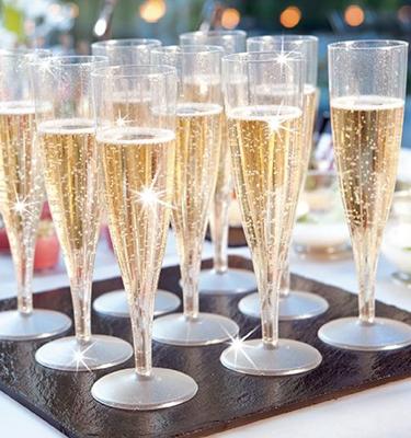 Duni Champagneglazen Crystallo Plastic 10 Stuks