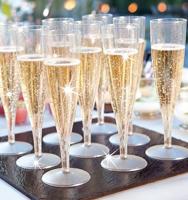 Duni Champagneglazen Crystallo Plastic 10 Stuks - thumbnail