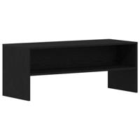 Tv-meubel 100x40x40 cm spaanplaat zwart eikenkleurig - thumbnail