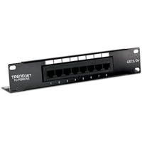 TrendNet TC-P08C5E Patchpaneel CAT 5e Zwart - thumbnail