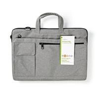 Laptoptas | Schouderriem | 8 Opbergvakken | 17 - 18 inch | Grijs - thumbnail