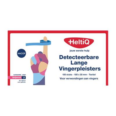 Detect vingerpleister lang textiel 180 x 20mm Detect vingerpleister lang textiel 180 x 20mm