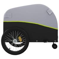 Fietstrailer 45 kg ijzer zwart en groen - thumbnail
