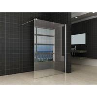 Inloopdouche Met Muurprofiel 140X200 cm En 8 mm Nano Anti Kalk Glas Aqua Splash - thumbnail