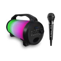 IDance CYCLONE400BK Party Speaker + Microfoon en LED Verlichting Zwart - thumbnail