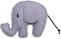 Beeztees kattenspeelgoed Jungle olifant Noddi vilt 15x8x2.5cm grijs - thumbnail