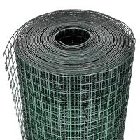 Kippengaas 10x1 m gegalvaniseerd staal met PVC-coating groen - thumbnail