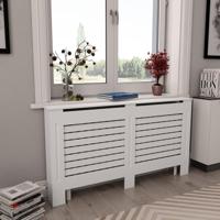 Radiatorombouw 152x19x81,5 cm MDF wit - thumbnail