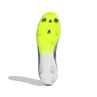 adidas F50 League Veterloze Gras / Kunstgras Voetbalschoenen (MG) Paars Wit Neongeel - thumbnail