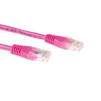 ACT Roze 15 meter U/UTP CAT6A patchkabels met RJ45 connectoren - thumbnail