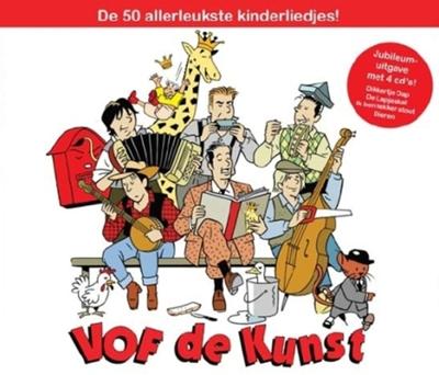 De 50 Allerleukste Kinderliedjes Van Vof De Kunst Verdeeld Over Een Speciale Jubileum Uitgave Met 4 Cd's: Dikkertje Dap, De Lapjeskat, Ik Ben Lekker
