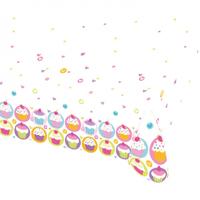 tafelkleed Cupcake 120 x 180 cm - thumbnail