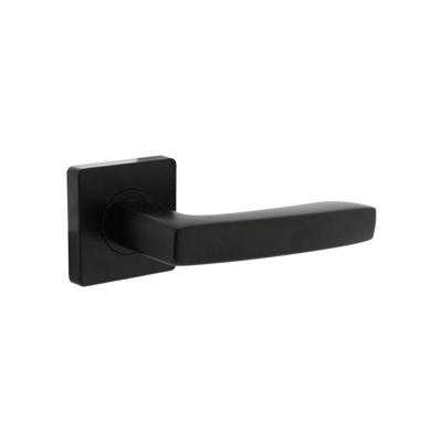 Intersteel Deurkruk Minos op vierkant rozet - mat zwart