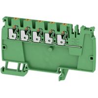 Weidmüller 2614110000 Verdeler-serieklem 5.1 mm Push-In-klem, Steekaansluiting Groen-geel 50 stuk(s) - thumbnail