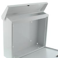 Burg Wächter 61150 JOURNAL 5867 W Brievenbus Plaatstaal Wit Sleutelslot - thumbnail