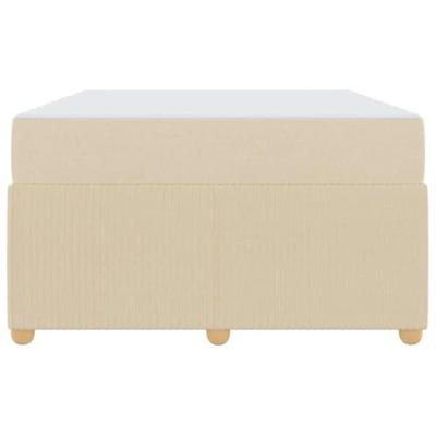 Bedframe met matras met matras Crème 120 x 200 cm Stof
