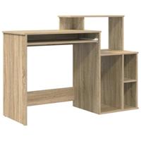 Bureau met Opbergruimte Sonoma eiken 120,5 x 44 x 88,5 cm - thumbnail